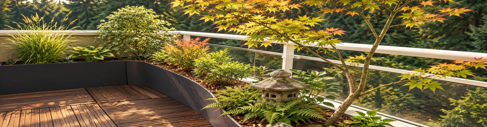 Balcon paysagé par KANSO